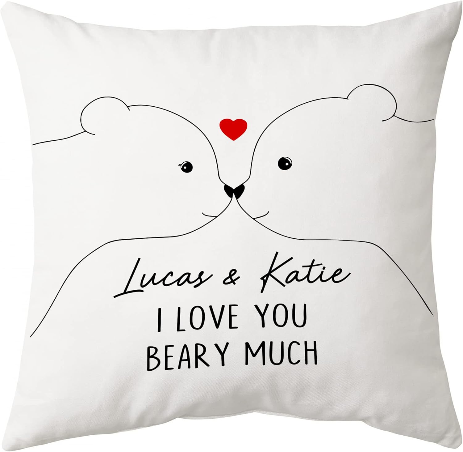 I Love You Beary Much - Personalized Pillow(Insert Included)