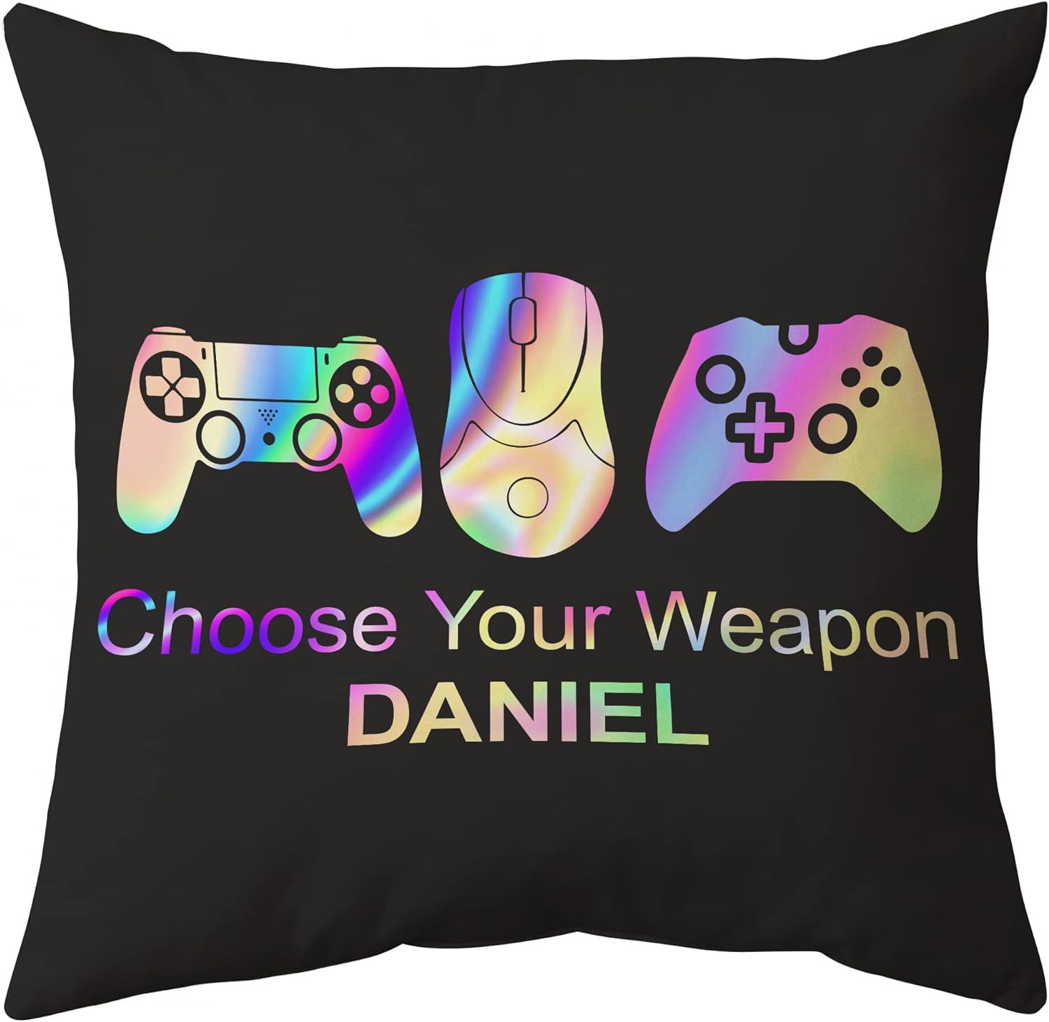 Choose Your Weapon - Personalized Pillow (Insert Included)