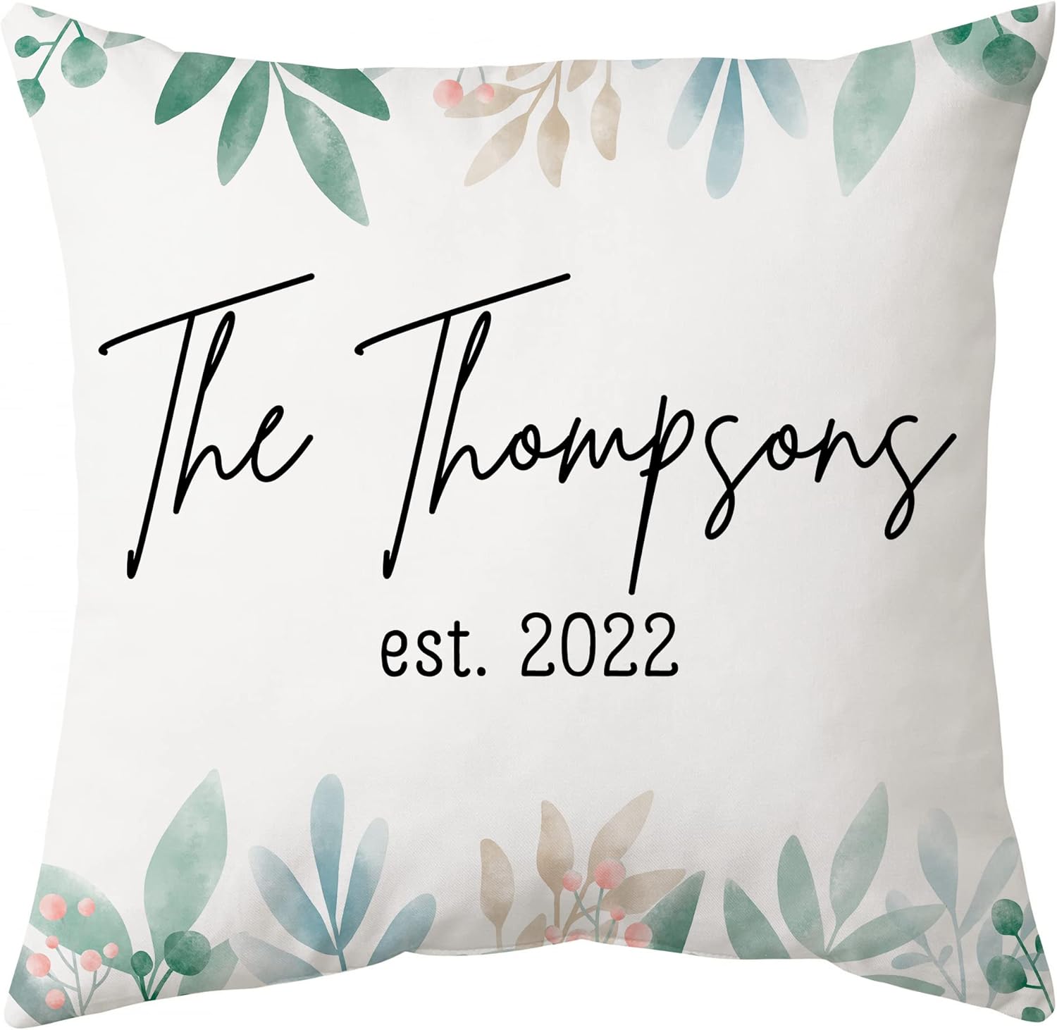 Floral Theme - Personalized Pillow(Insert Included)
