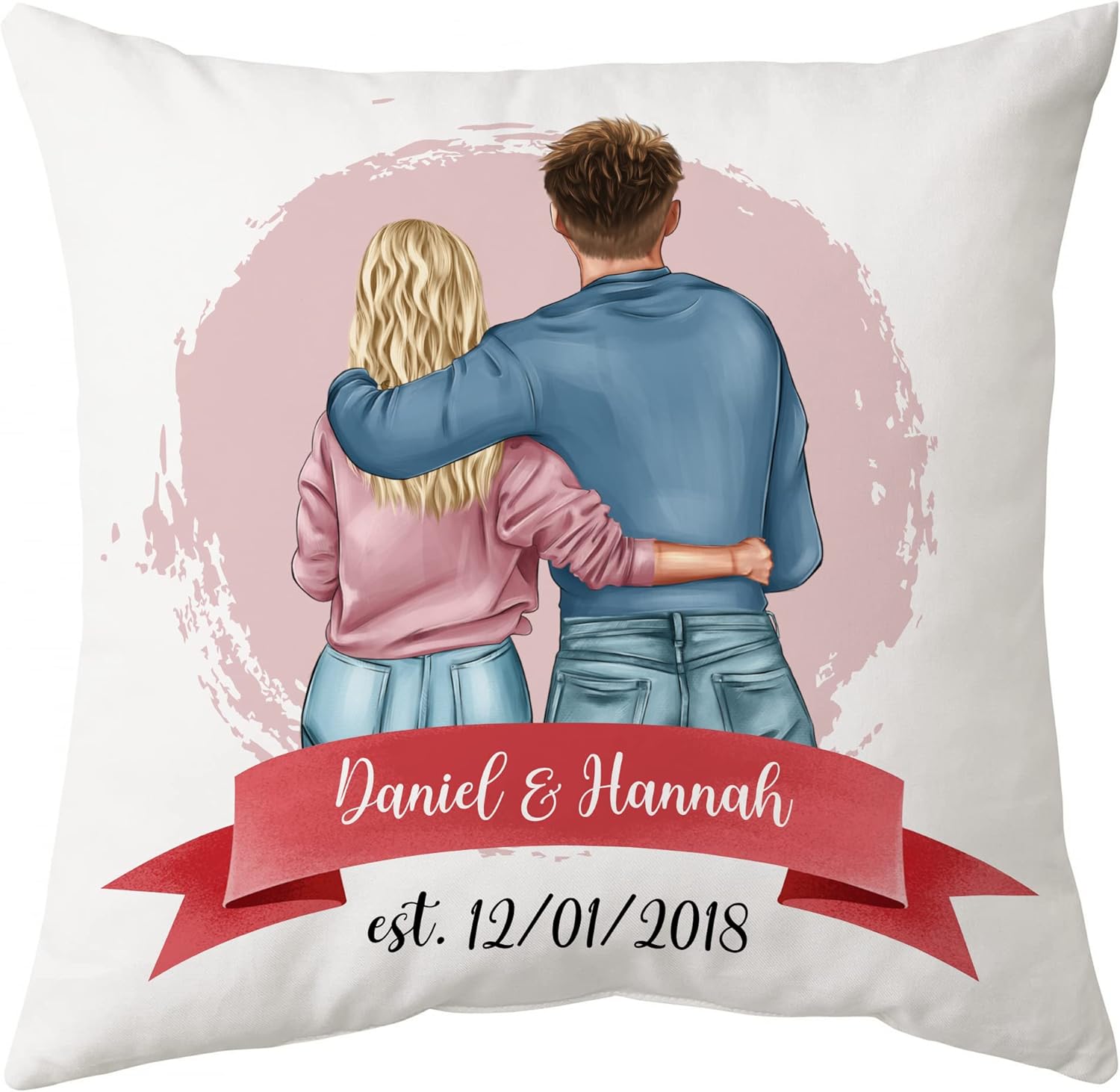 Couple Theme - Personalized Pillow (Insert Included)