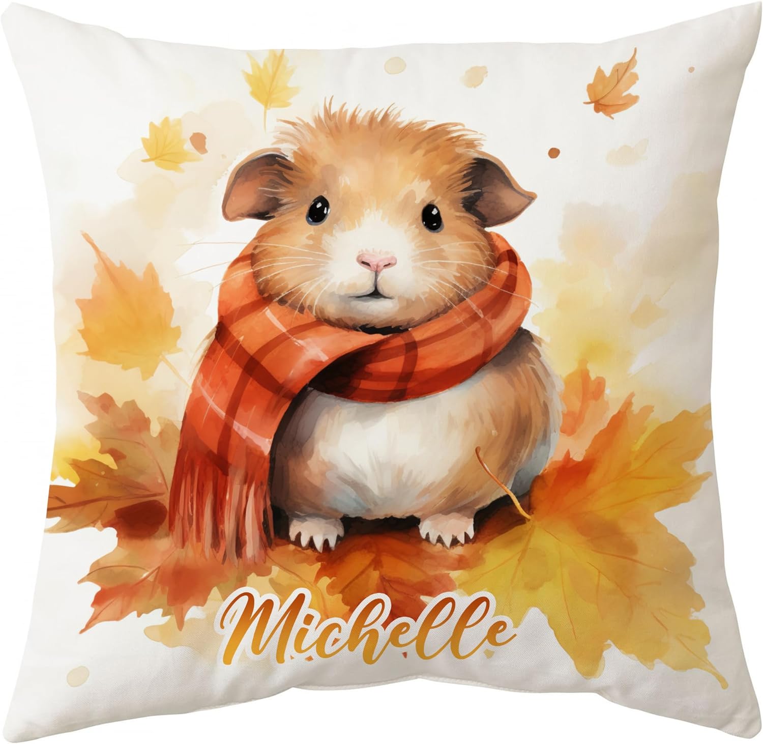 Guinea Pig Maple Leaves - Personalized Pillow(Insert Included)