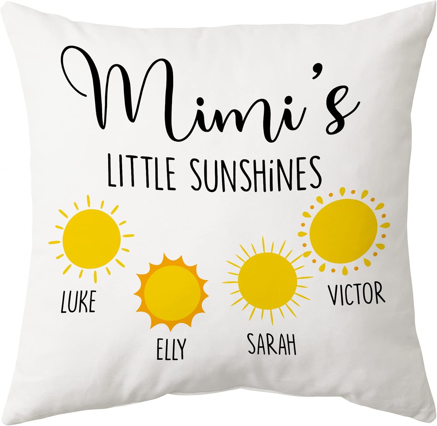 Mimi's Little Sunshines - Personalized Pillow (Insert Included)