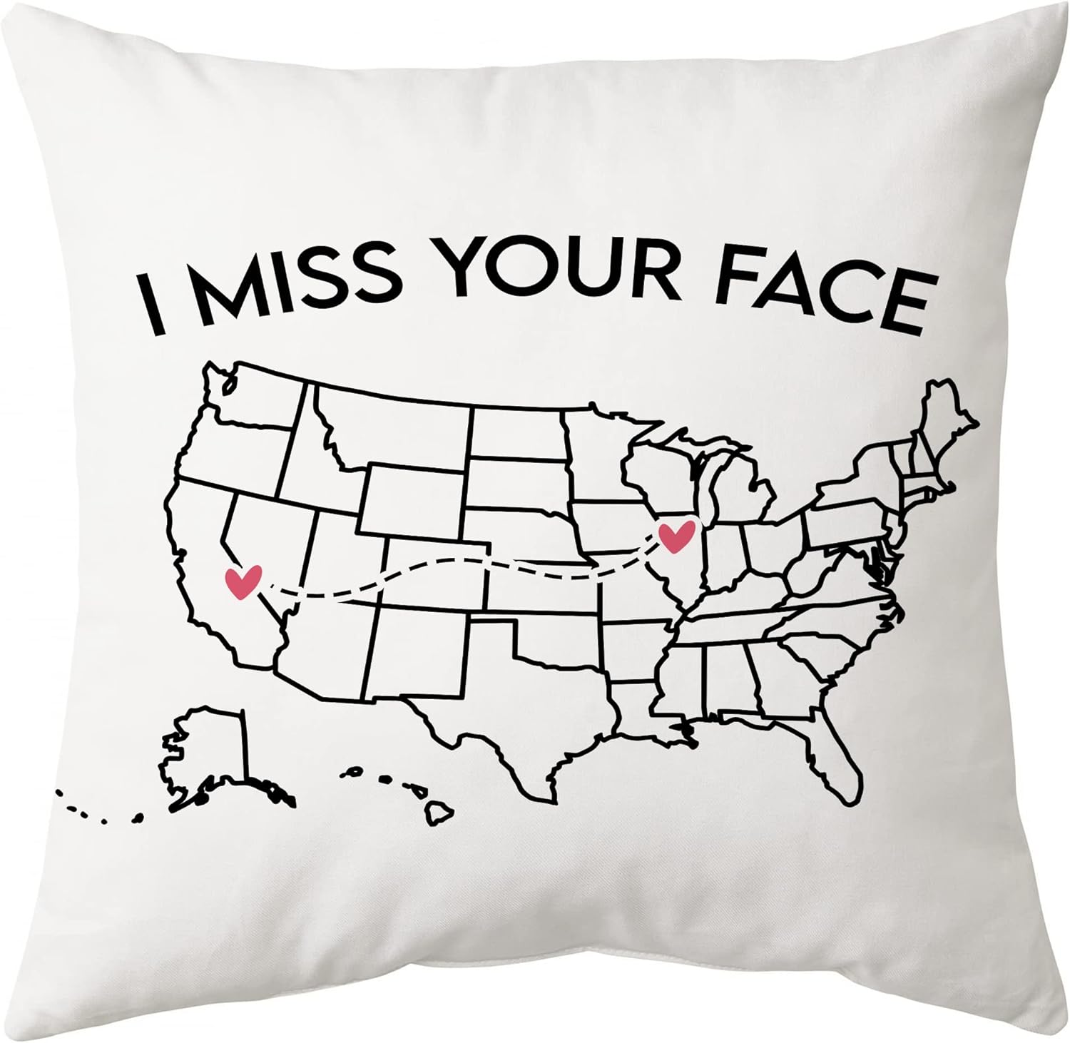 I Miss Your Face - Personalized Pillow(Insert Included)