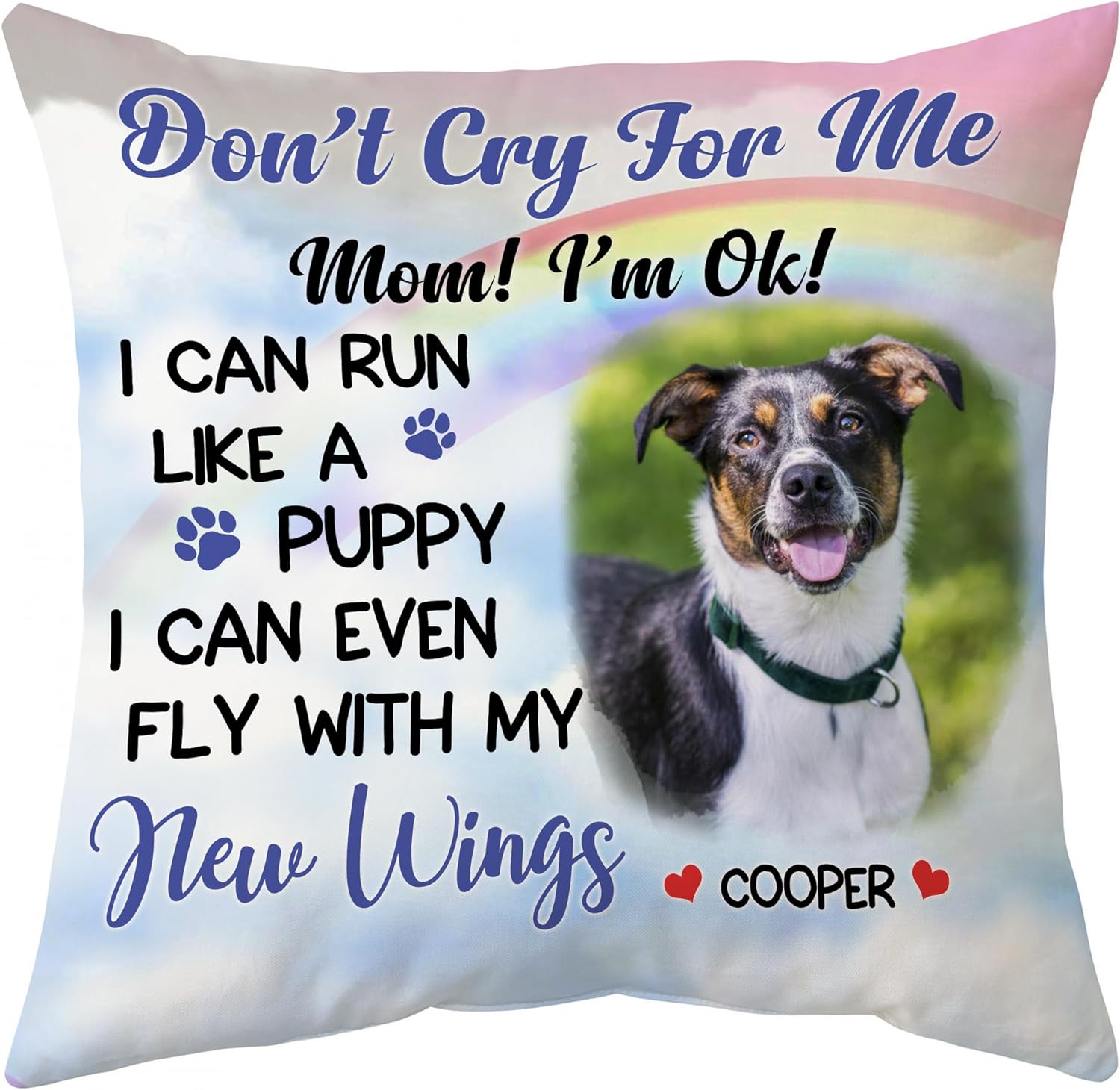 Don't Cry For Me - Personalized Photo Pillow