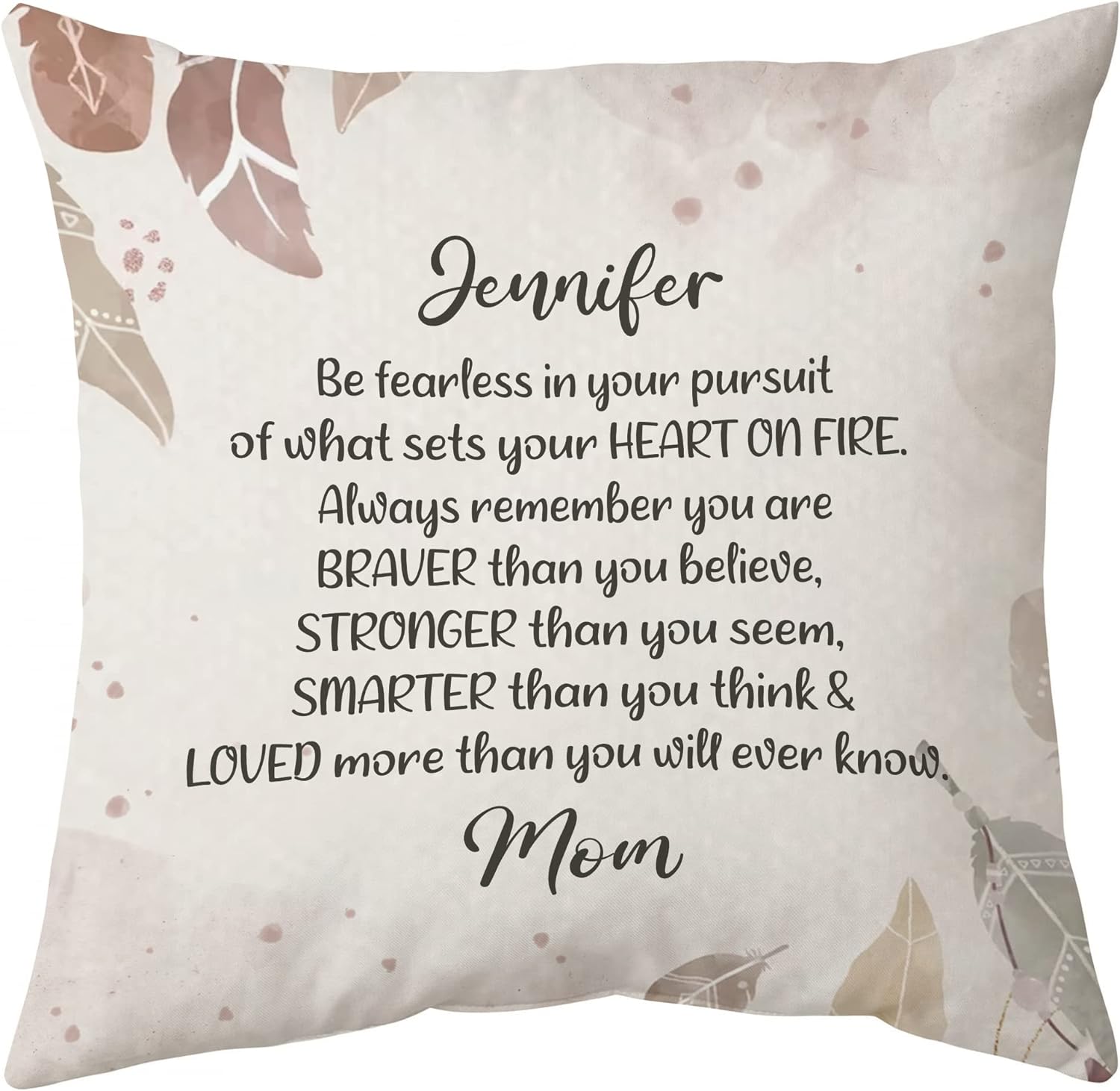 Loved More Than You Will Ever Know - Personalized Pillow(Insert Included)
