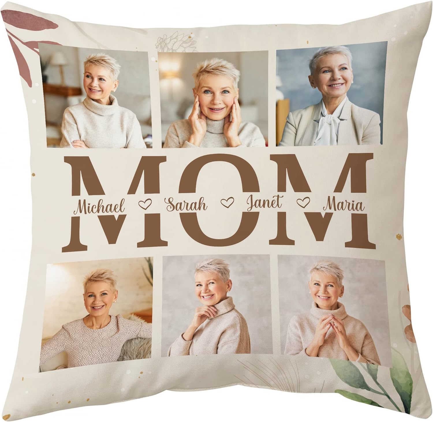 Mom Theme Milky Pillow - Personalized Photo Pillow
