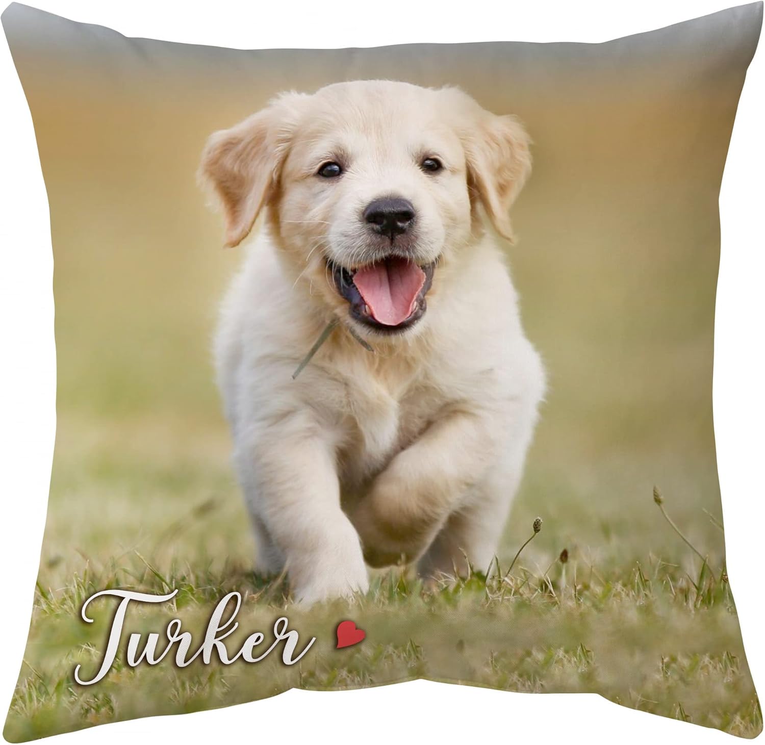 Personalized Pet Pillow with Insert – Custom Dog Photo Cushion – Unique Birthday or Memorial Gift for Animal Lovers