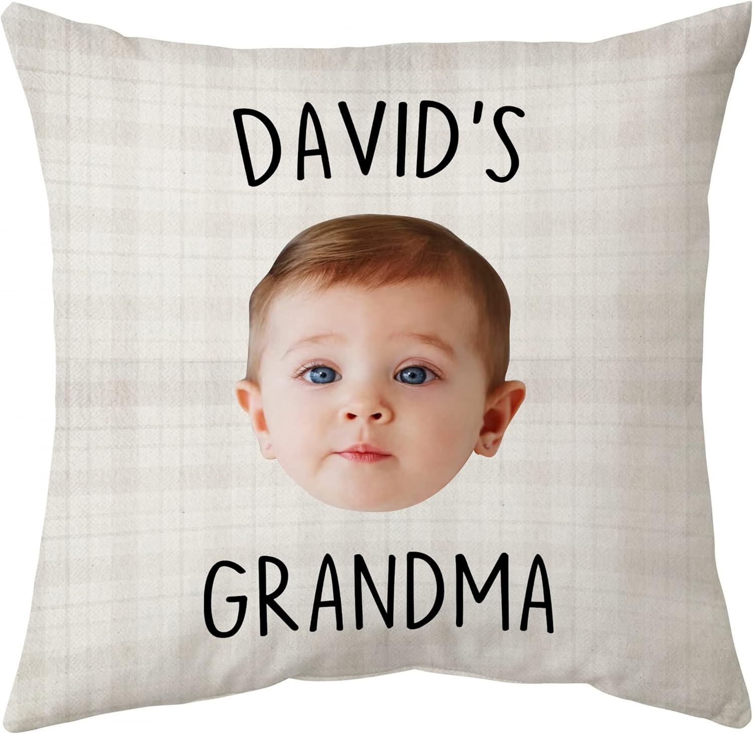 Grandma Pattern - Personalized Photo Pillow