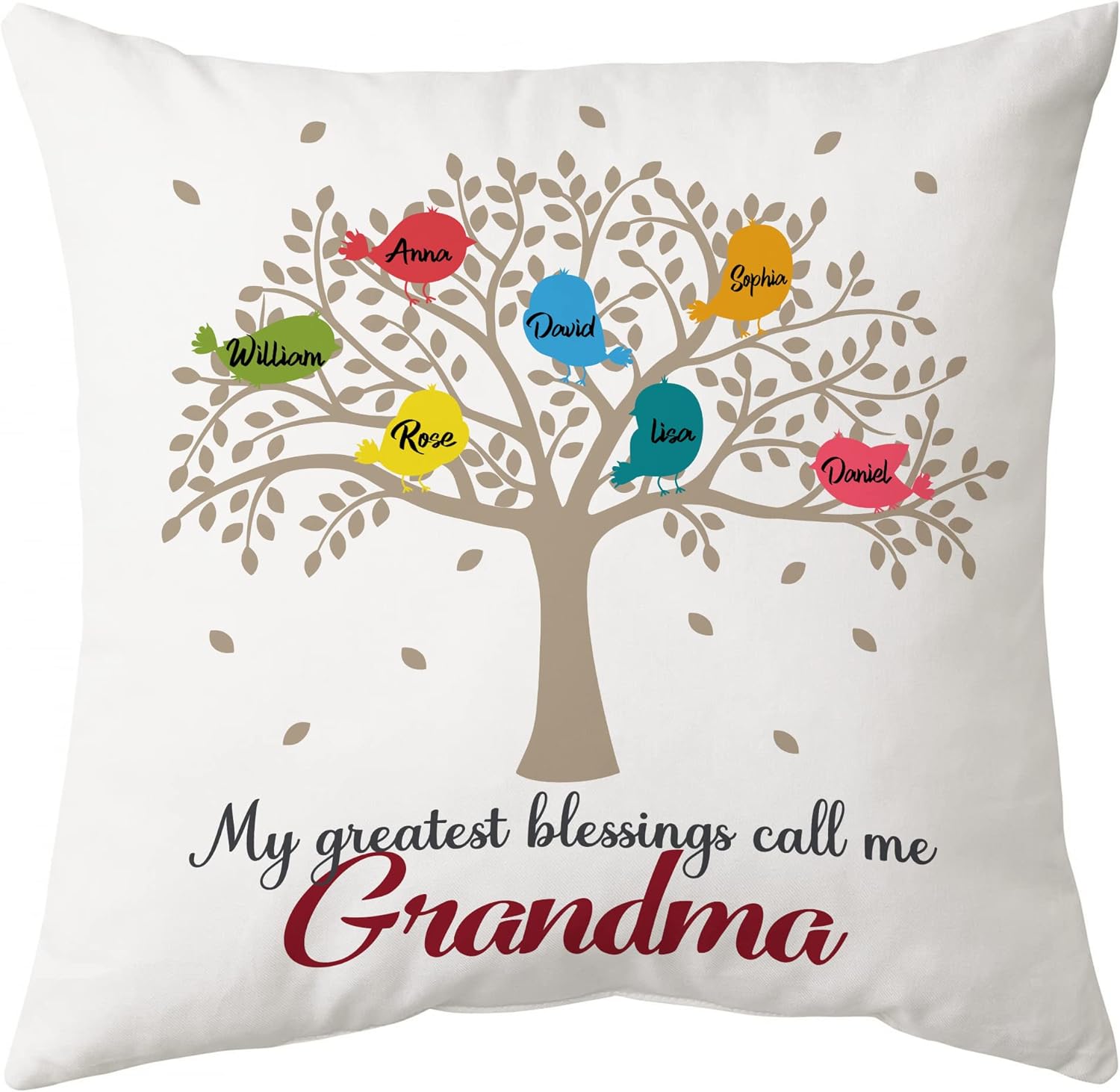 My Greatest Blesings Call Me Grandma - Personalized Pillow (Insert Included)