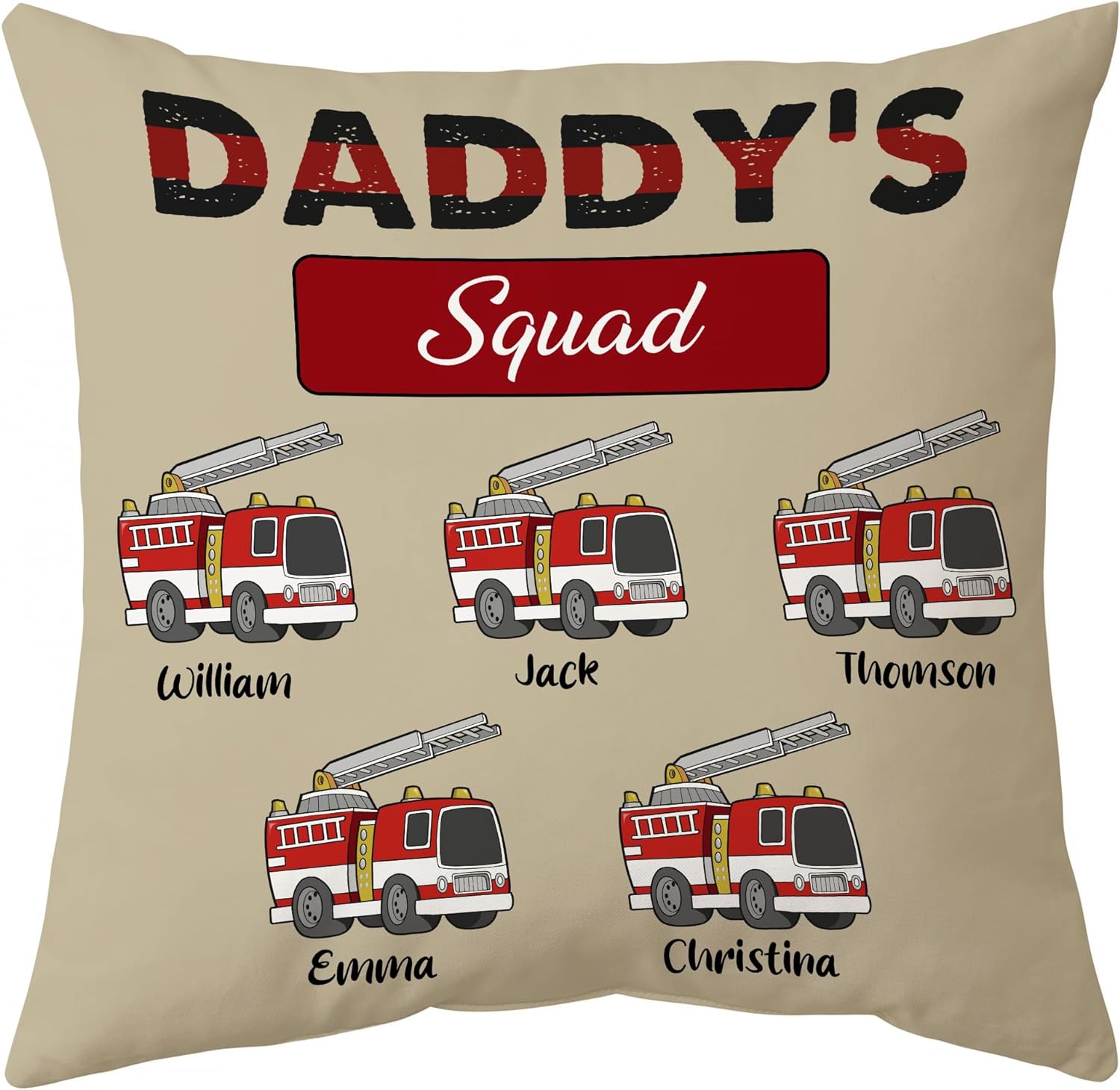 Daddy's Squad - Personalized Pillow (Insert Included)