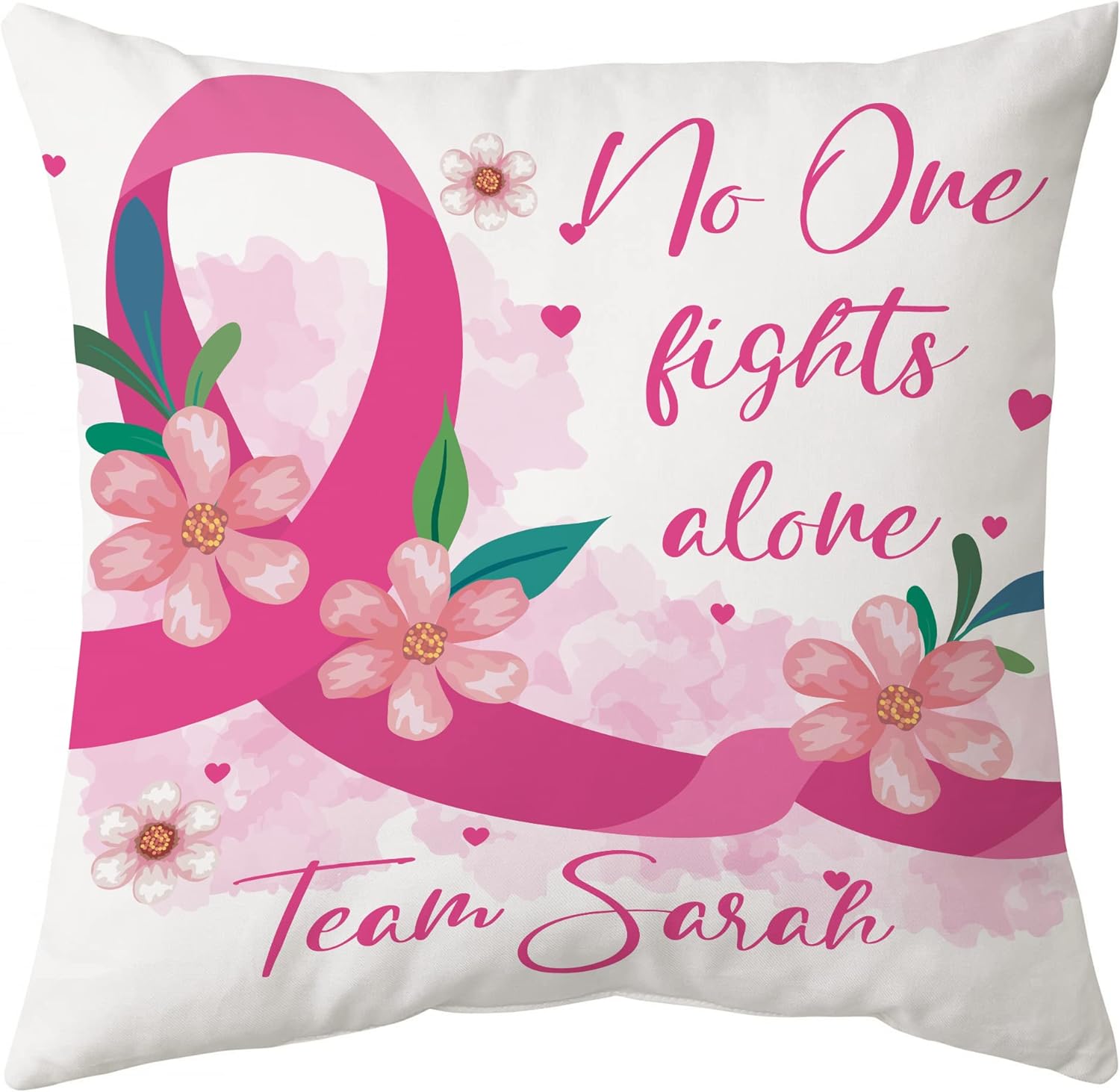 No One Fight Alone - Personalized Pillow (Insert Included)