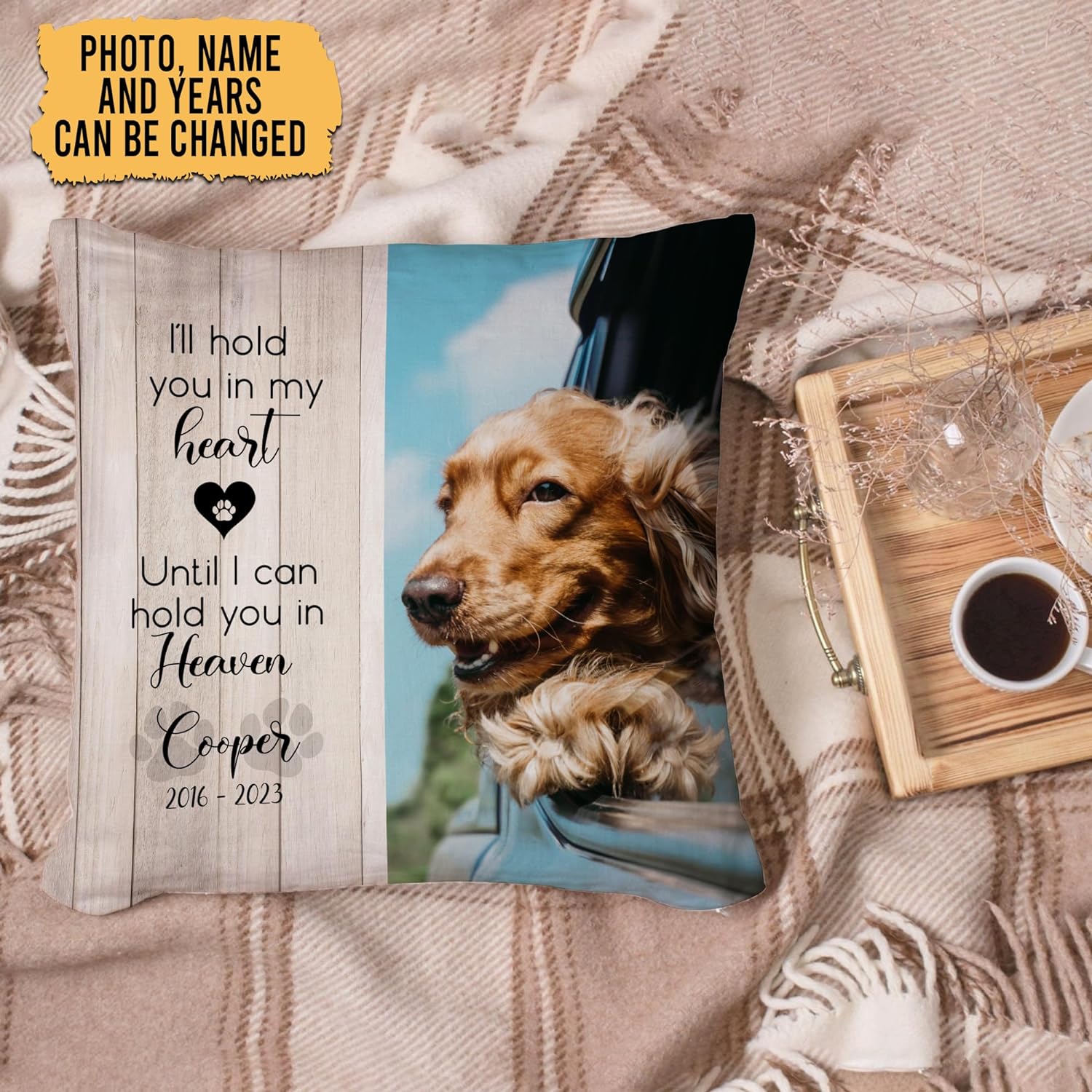 I'll Hold You In My Heart - Personalized Photo Pillow