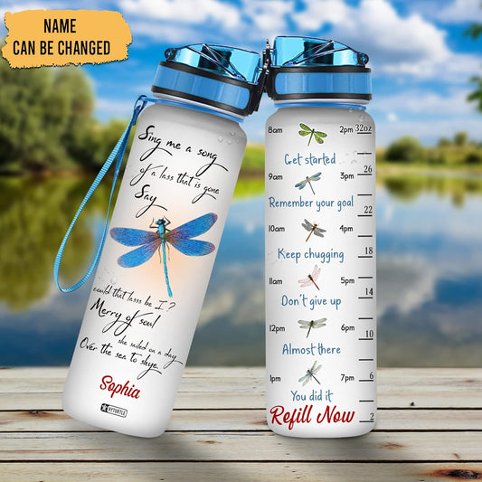 Sing Me A Song - Personalized Water Tracker Bottle 32oz