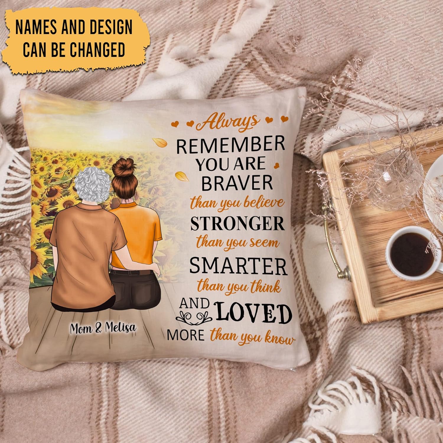 Always Remember You Are - Personalized Pillow(Insert Included)