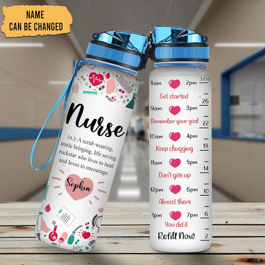 Not All Angels Have Wings - Personalized Water Tracker Bottle 32oz