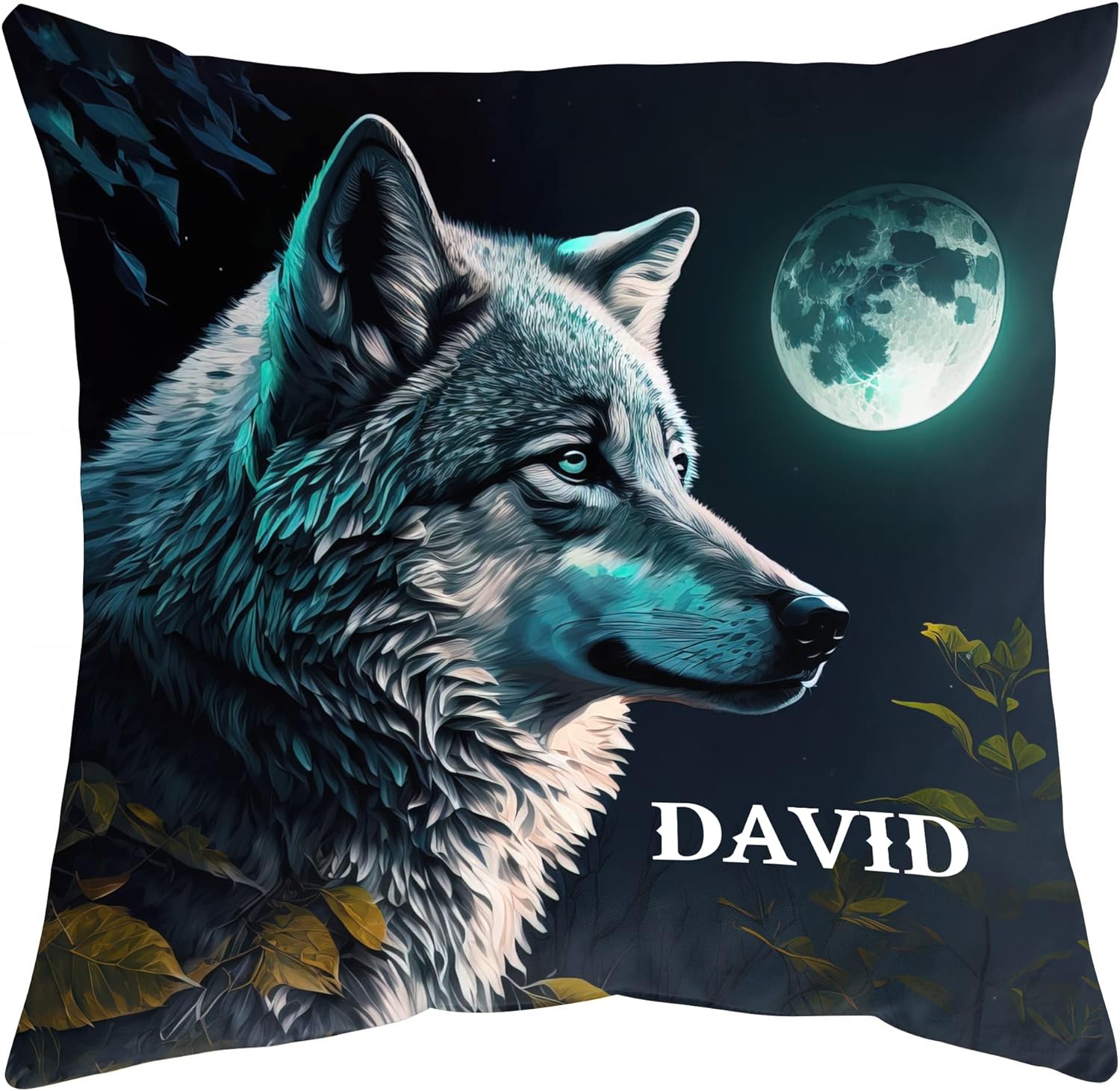 Moon Wolf Theme - Personalized Pillow(Insert Included)
