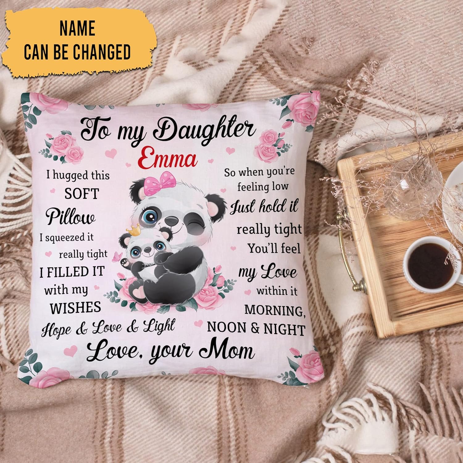 I Filled It With My Wishes - Personalized Pillow(Insert Included)