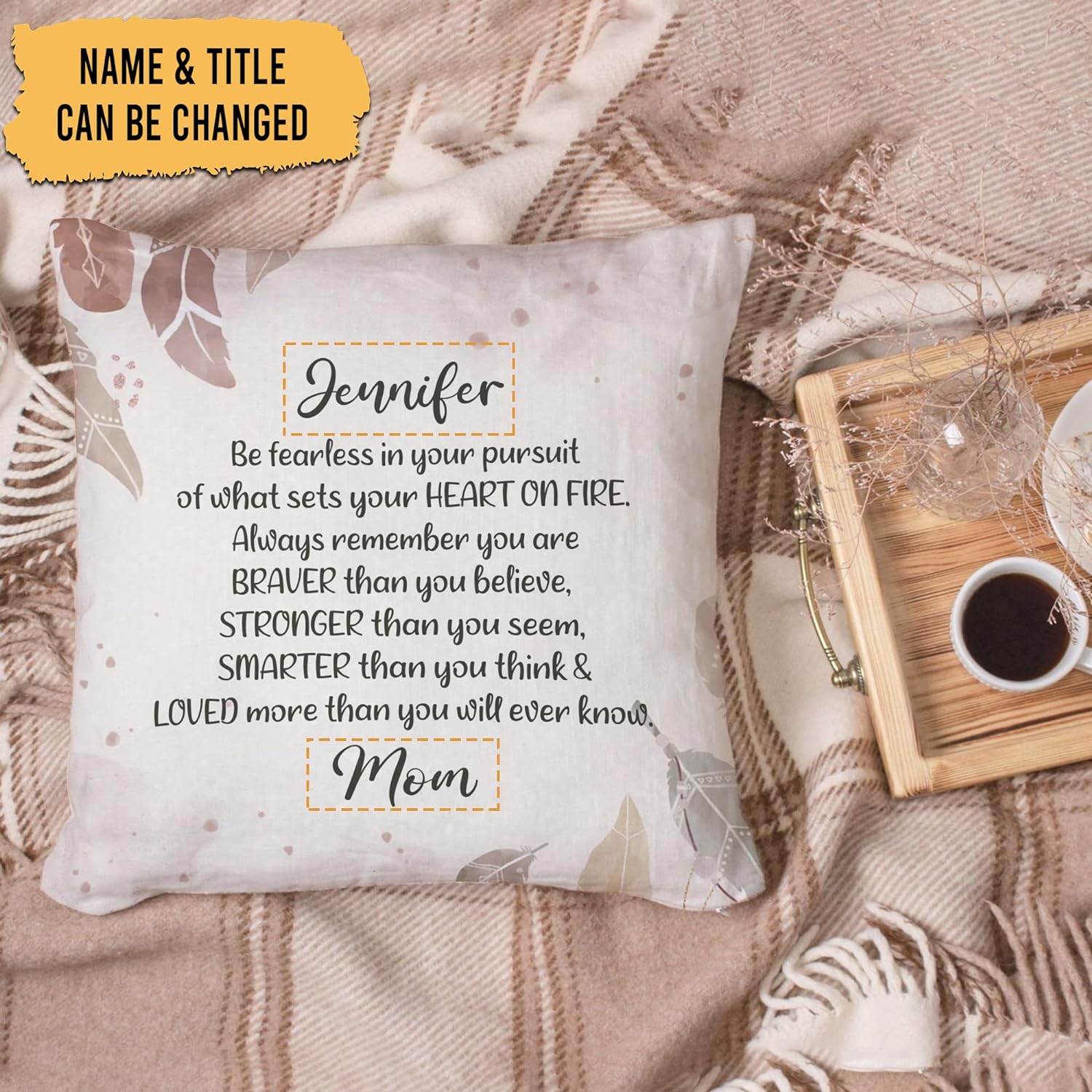 Loved More Than You Will Ever Know - Personalized Pillow(Insert Included)
