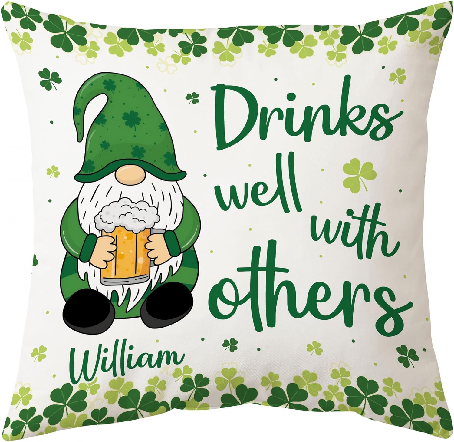 Drink Well With Other - Personalized Pillow(Insert Included)