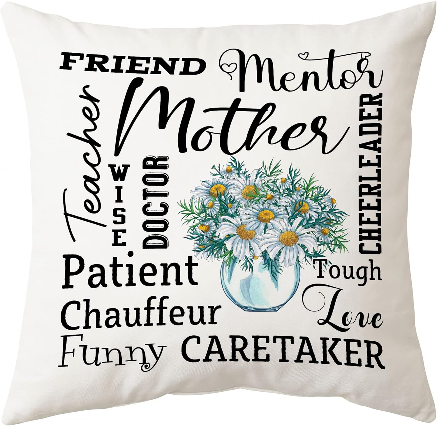 Mom Floral Theme - Personalized Pillow (Insert Included)