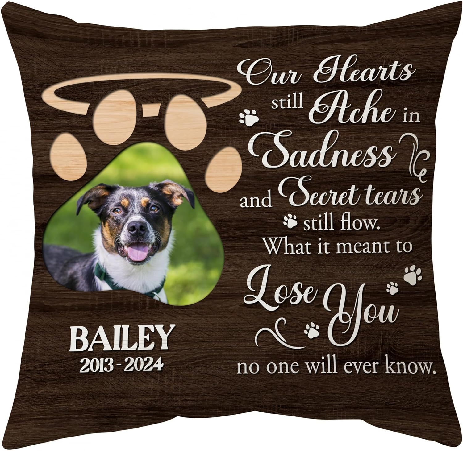 What It Meant To Lose You - Personalized Photo Pillow