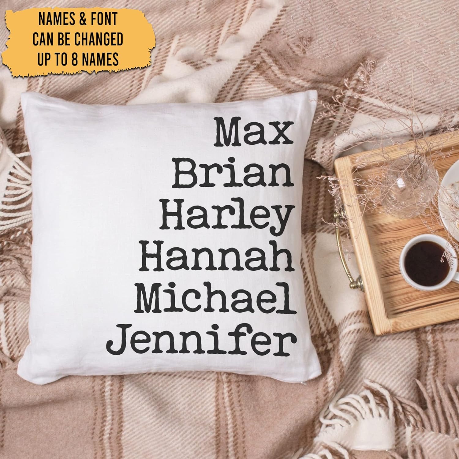Family Name Theme - Personalized Pillow (Insert Included)