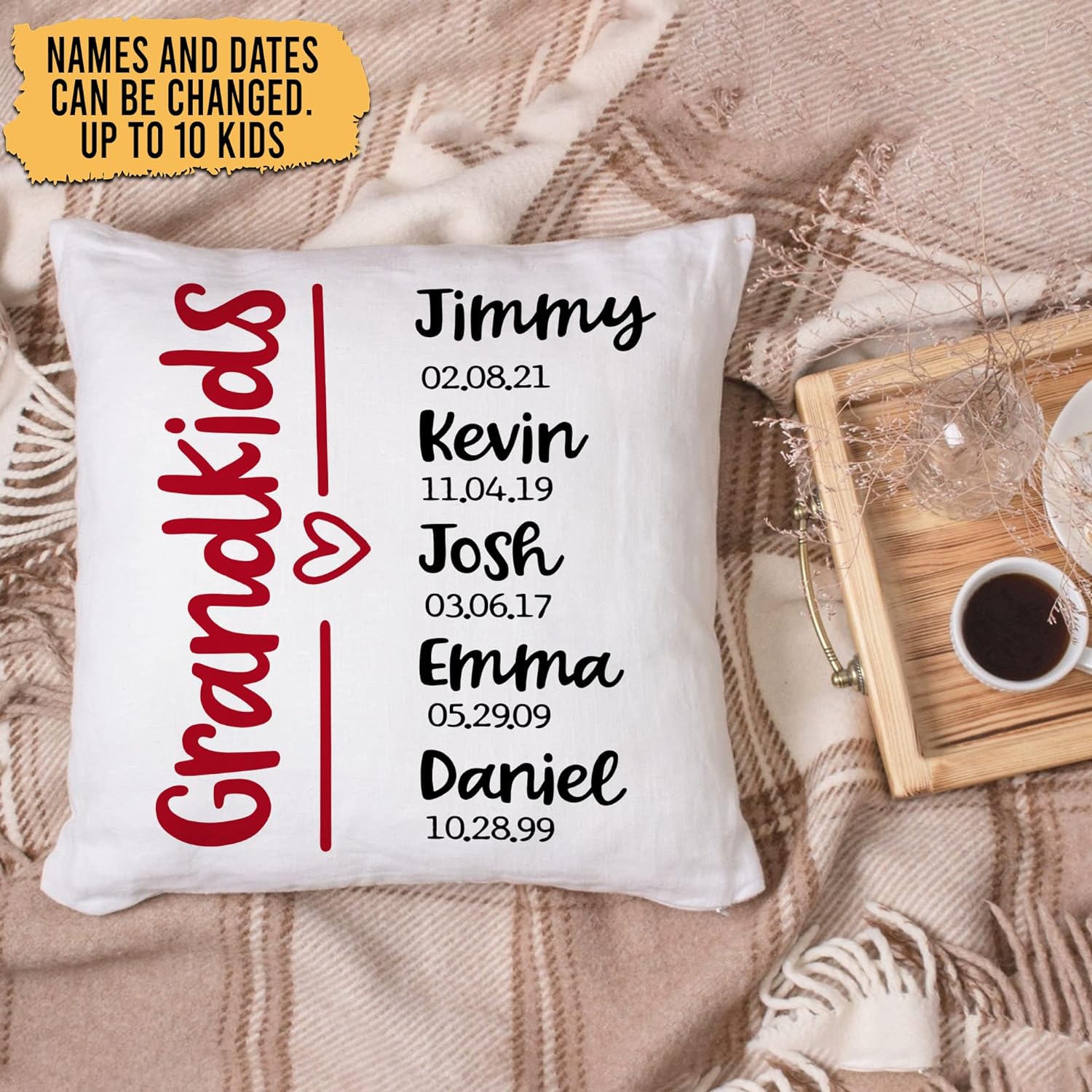 GrandKids - Personalized Pillow (Insert Included)