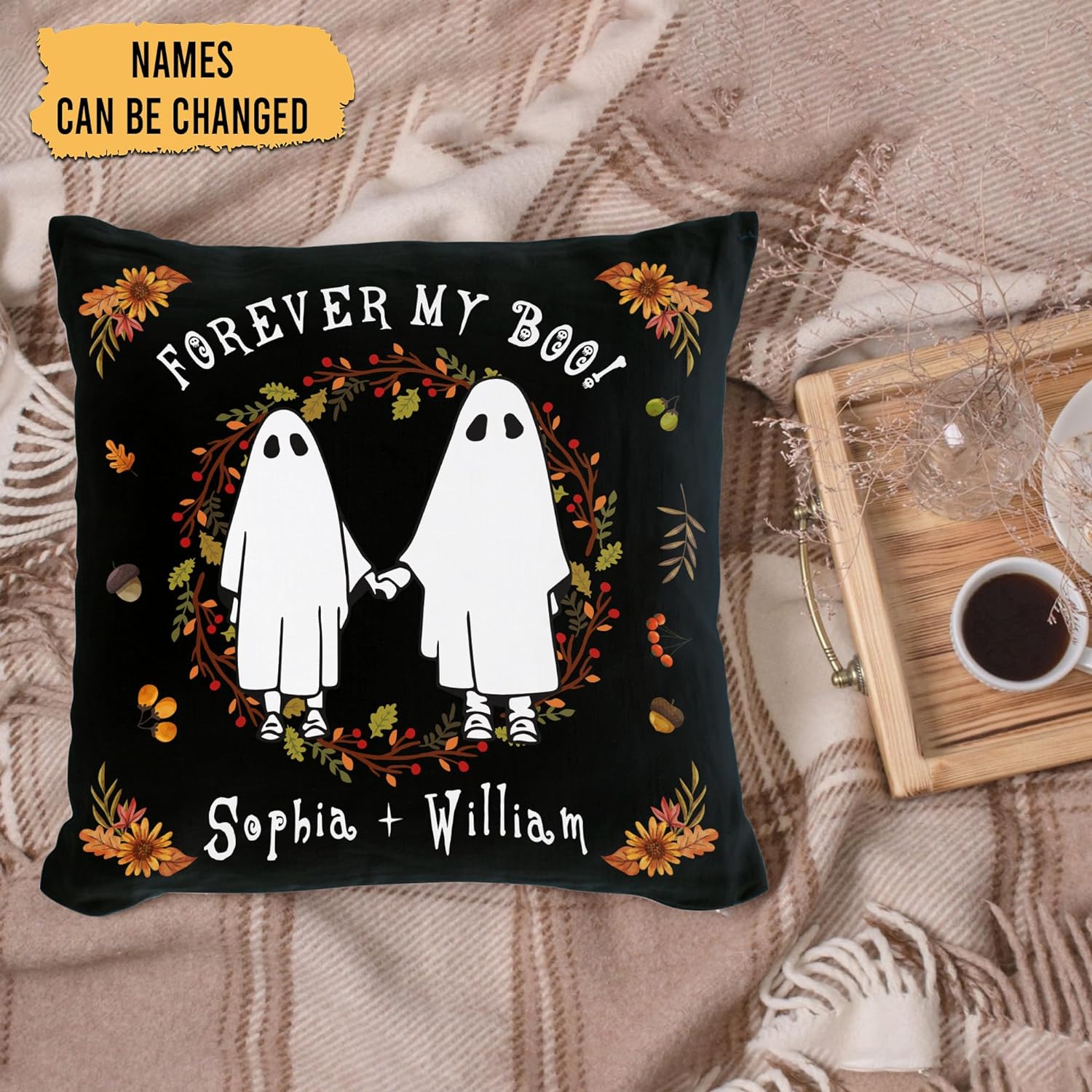 Forever My Boo - Personalized Pillow (Insert Included)