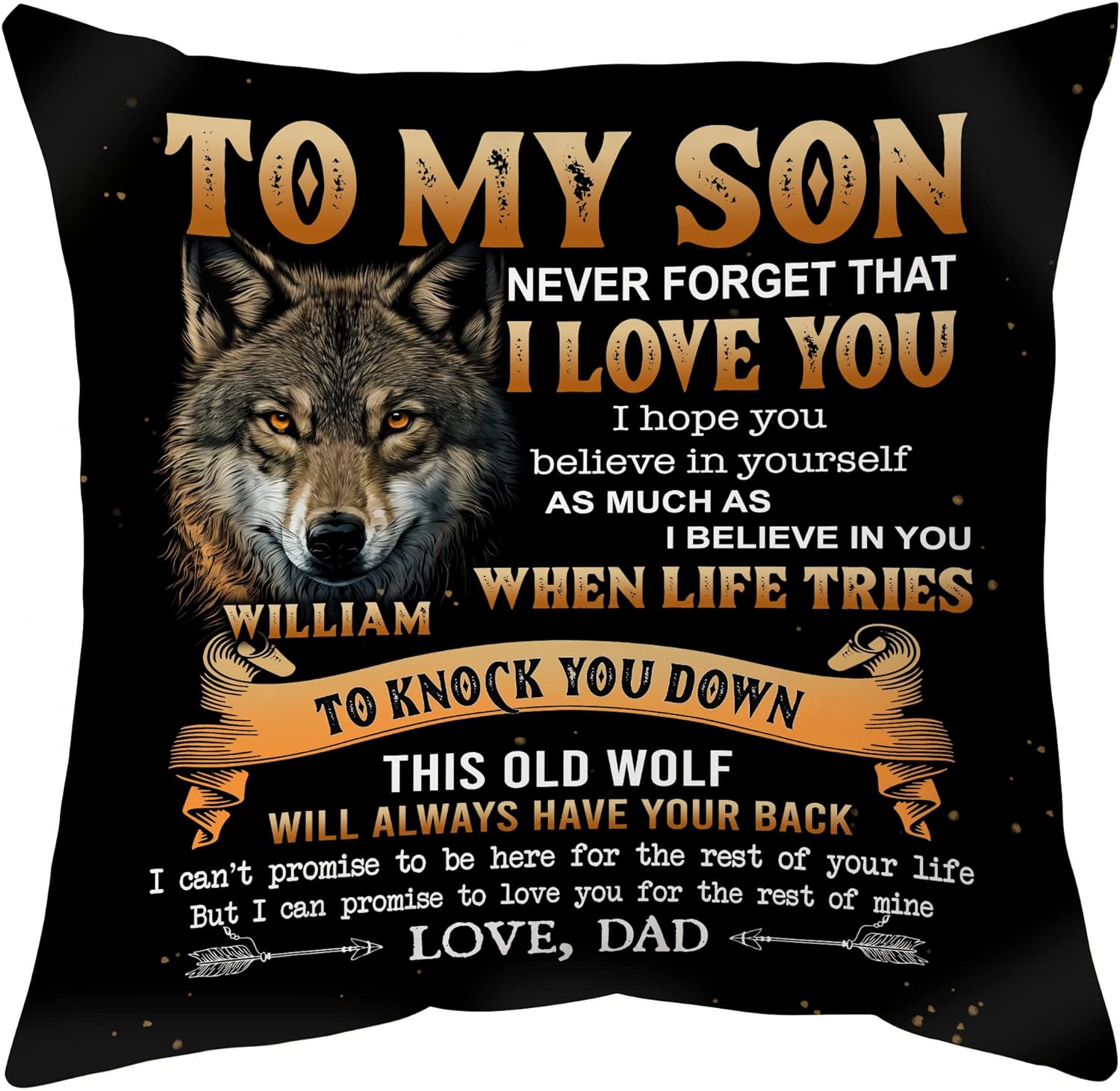Never Forget That I love You - Personalized Pillow(Insert Included)