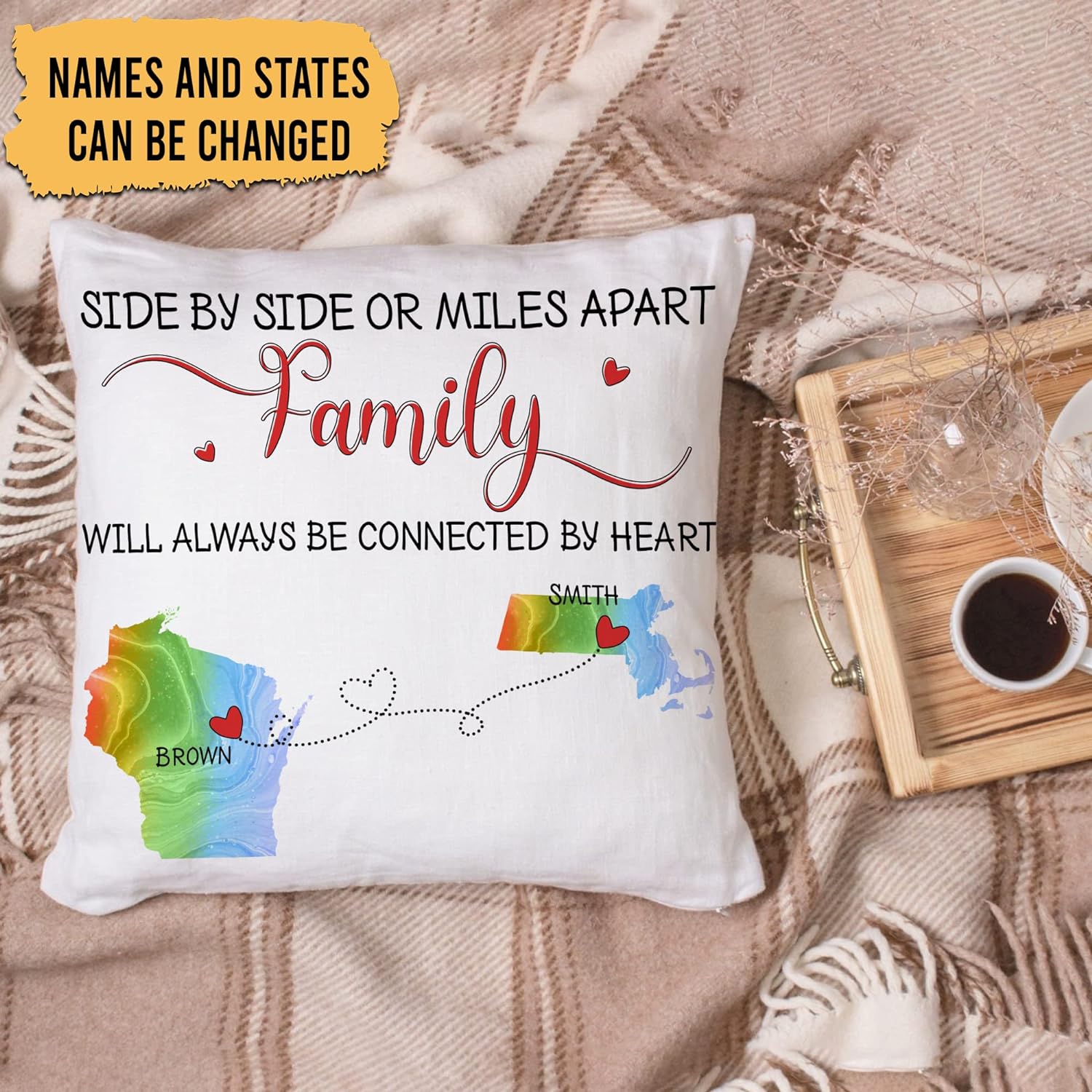 Family Are Always Close To the Heart - Personalized Pillow(Insert Included)