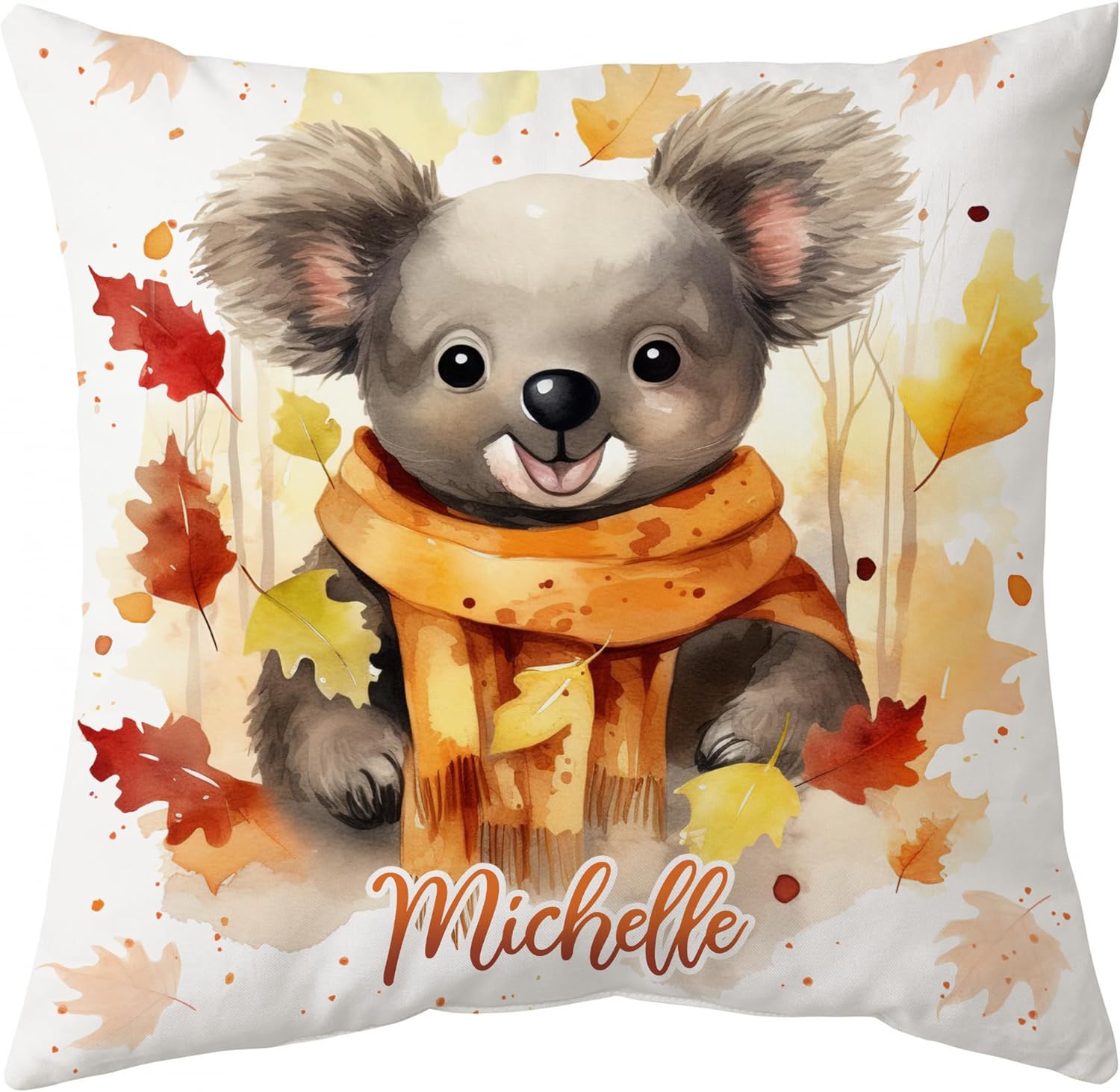 Koala Maple Leaves - Personalized Pillow(Insert Included)
