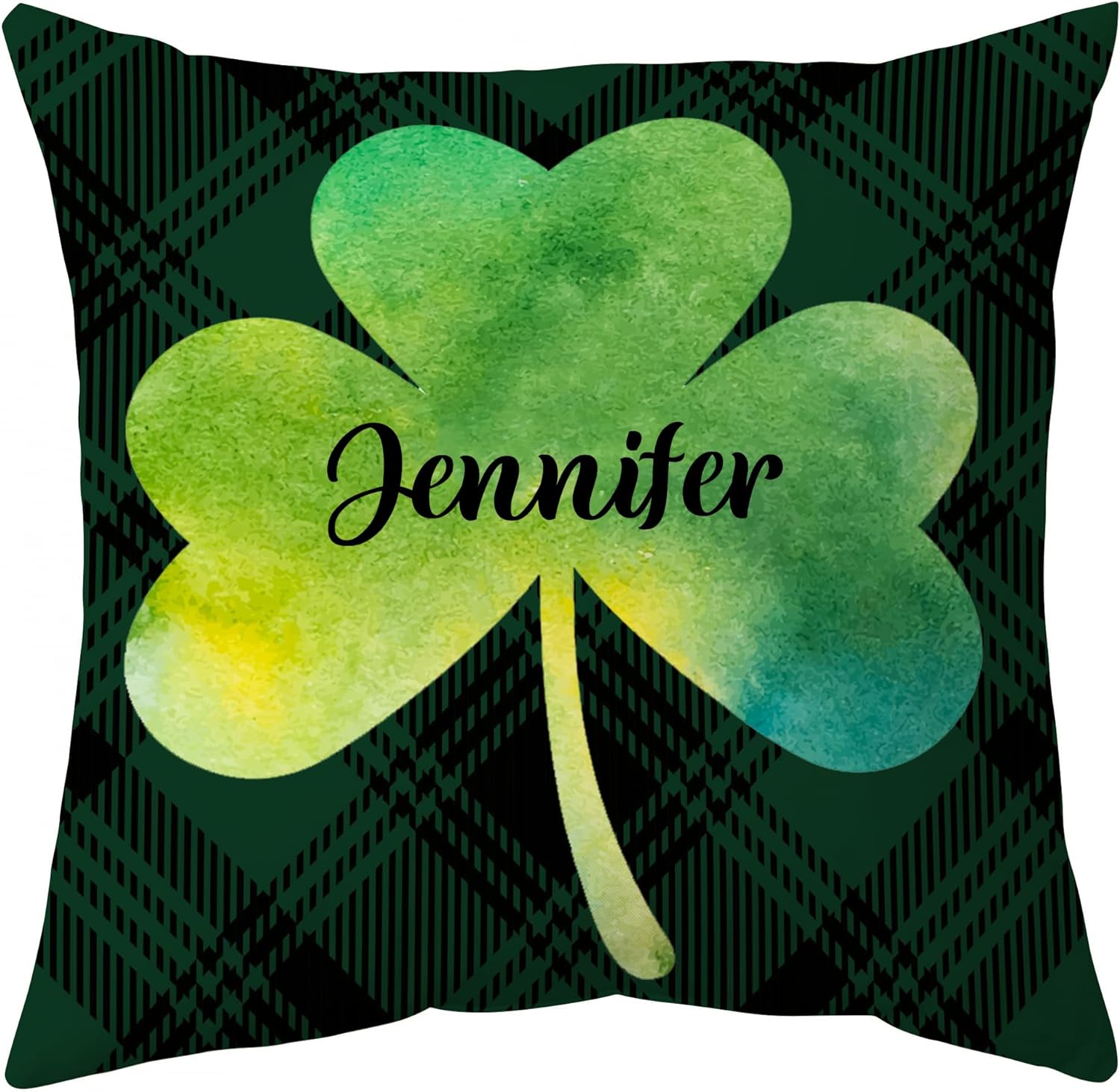 Green Three Leaf Clover - Personalized Pillow(Insert Included)