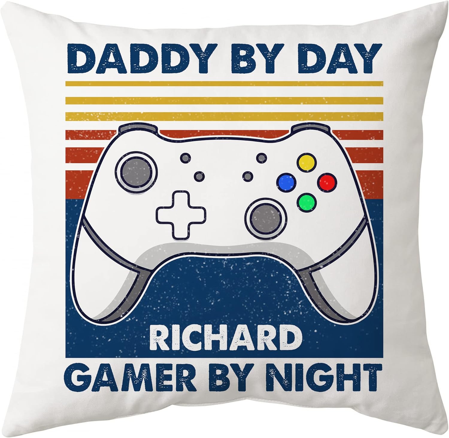 Daddy By Day - Personalized Pillow (Insert Included)