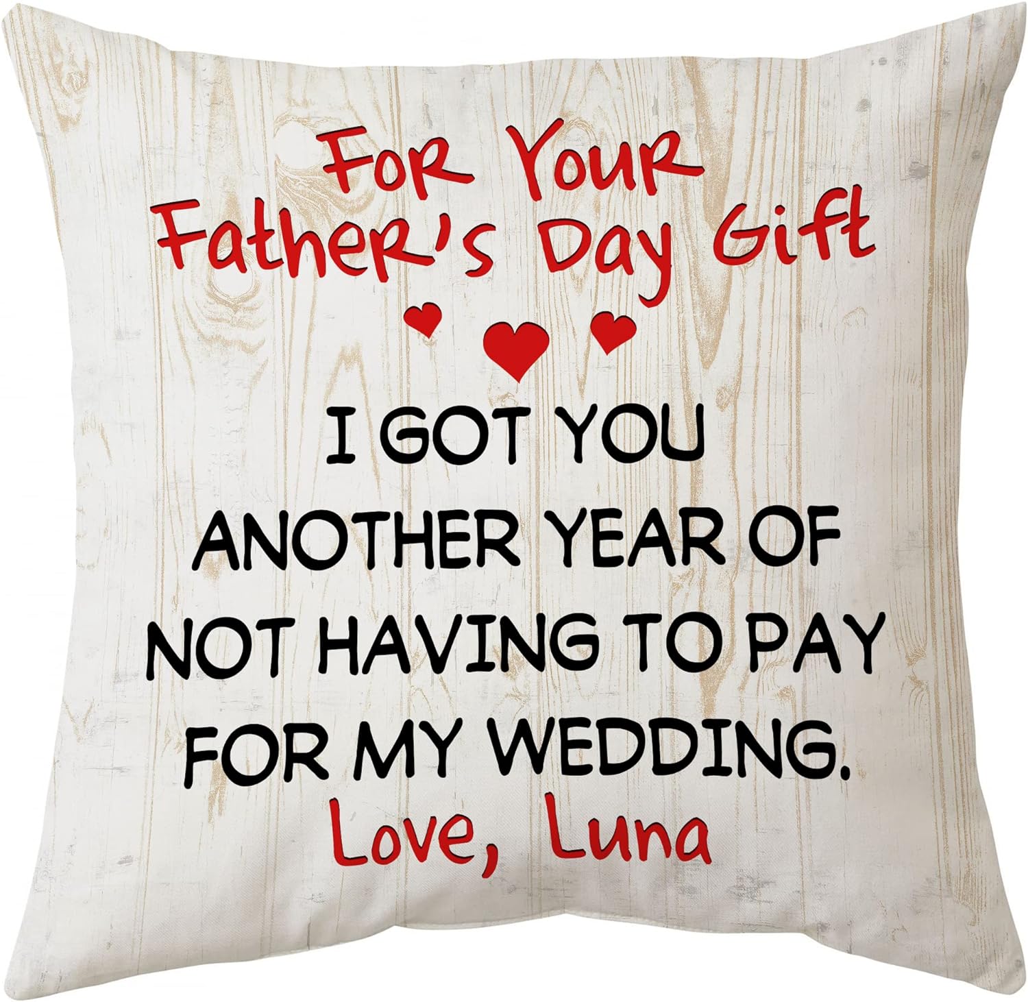 For Your Father's Day - Personalized Pillow(Insert Included)