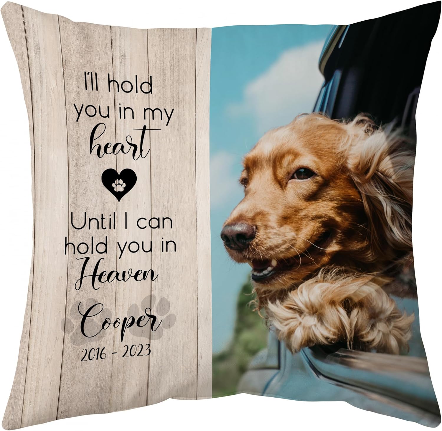 I'll Hold You In My Heart - Personalized Photo Pillow