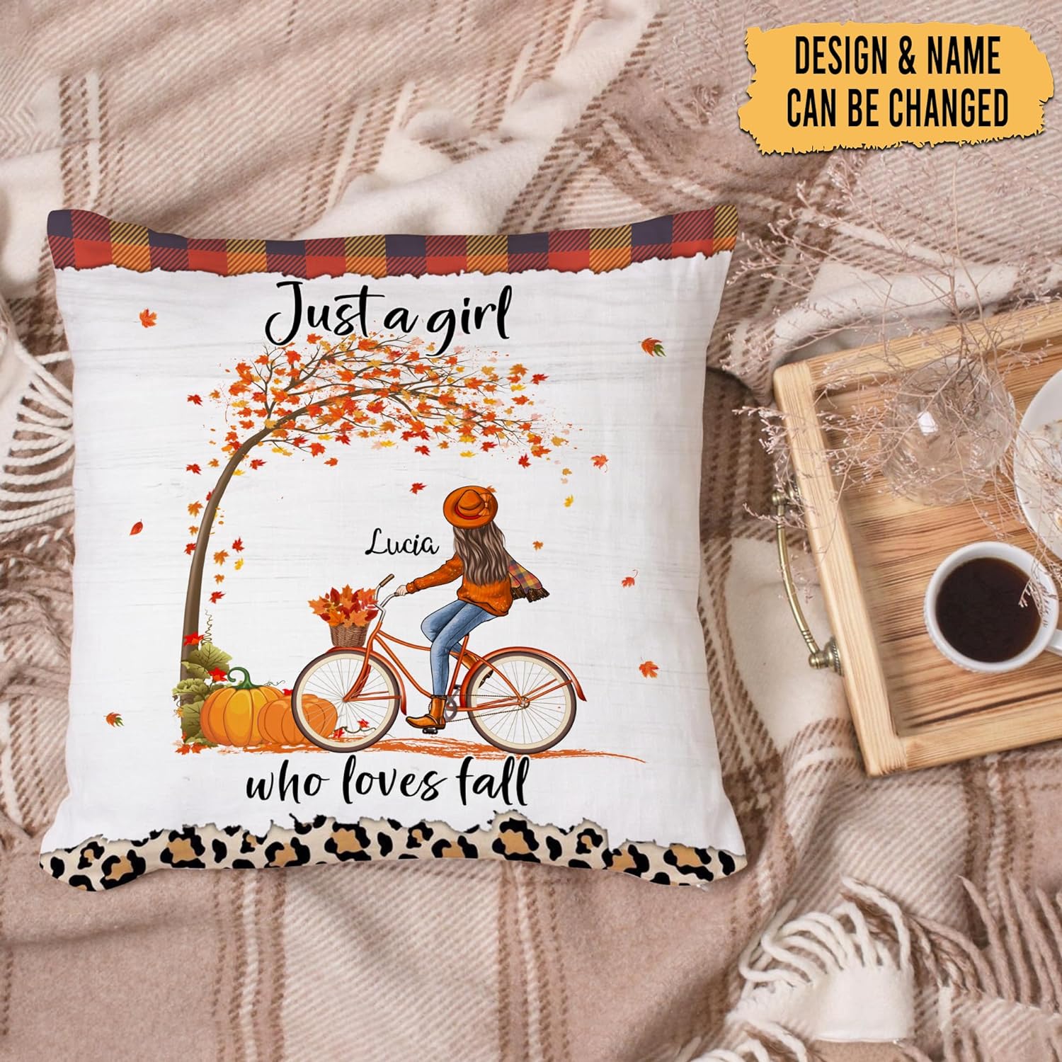 Just A Girl Who Loves Fall - Personalized Pillow(Insert Included)