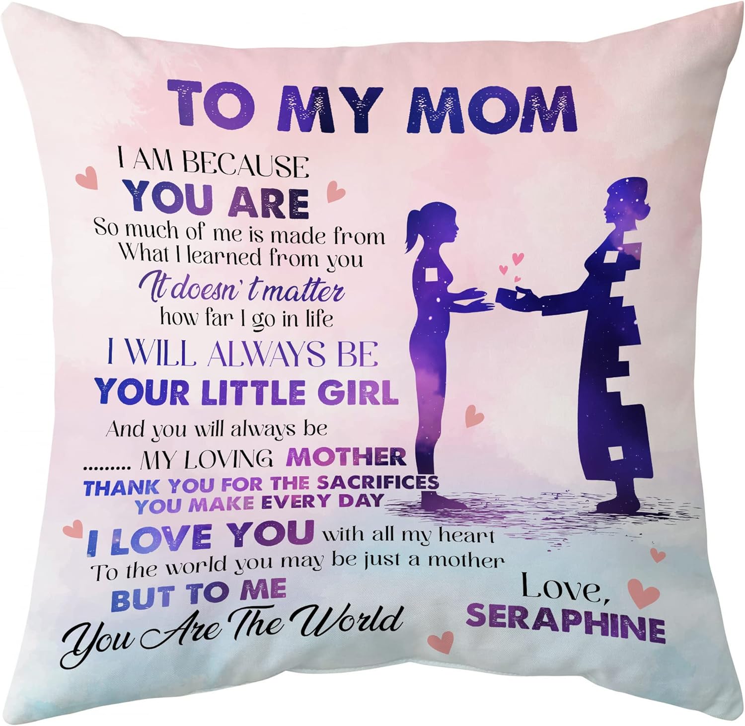 Mom Pattern Pillow - Personalized Pillow (Insert Included)