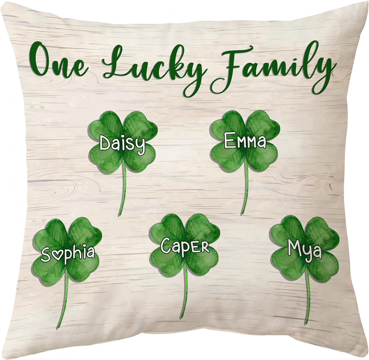Green Three-leaf clover - Personalized Pillow(Insert Included)