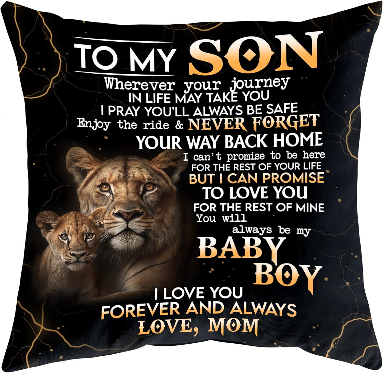 I Love You Forever And Always Love,Mom - Personalized Pillow(Insert Included)