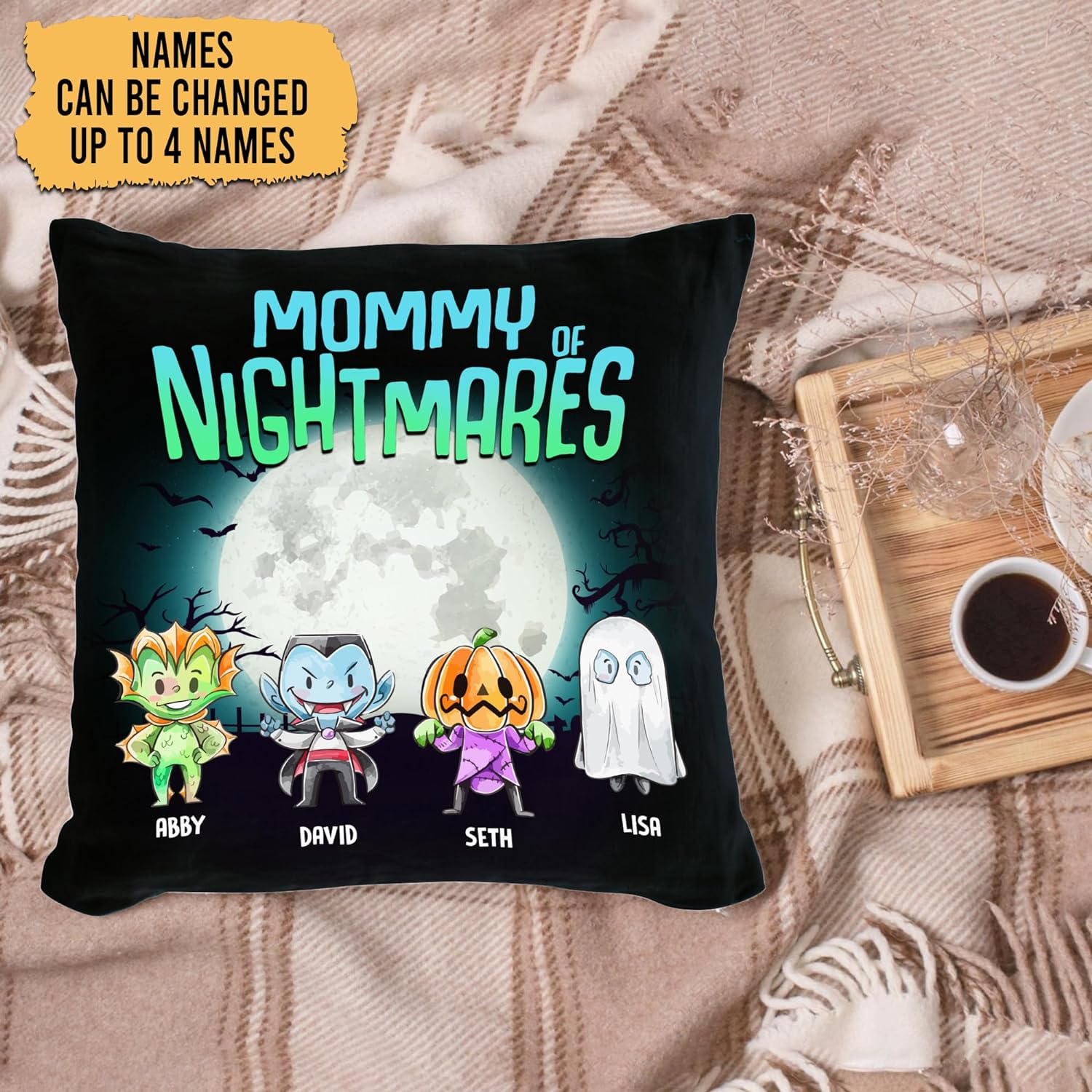 Mommy Of Nightmares - Personalized Pillow (Insert Included)