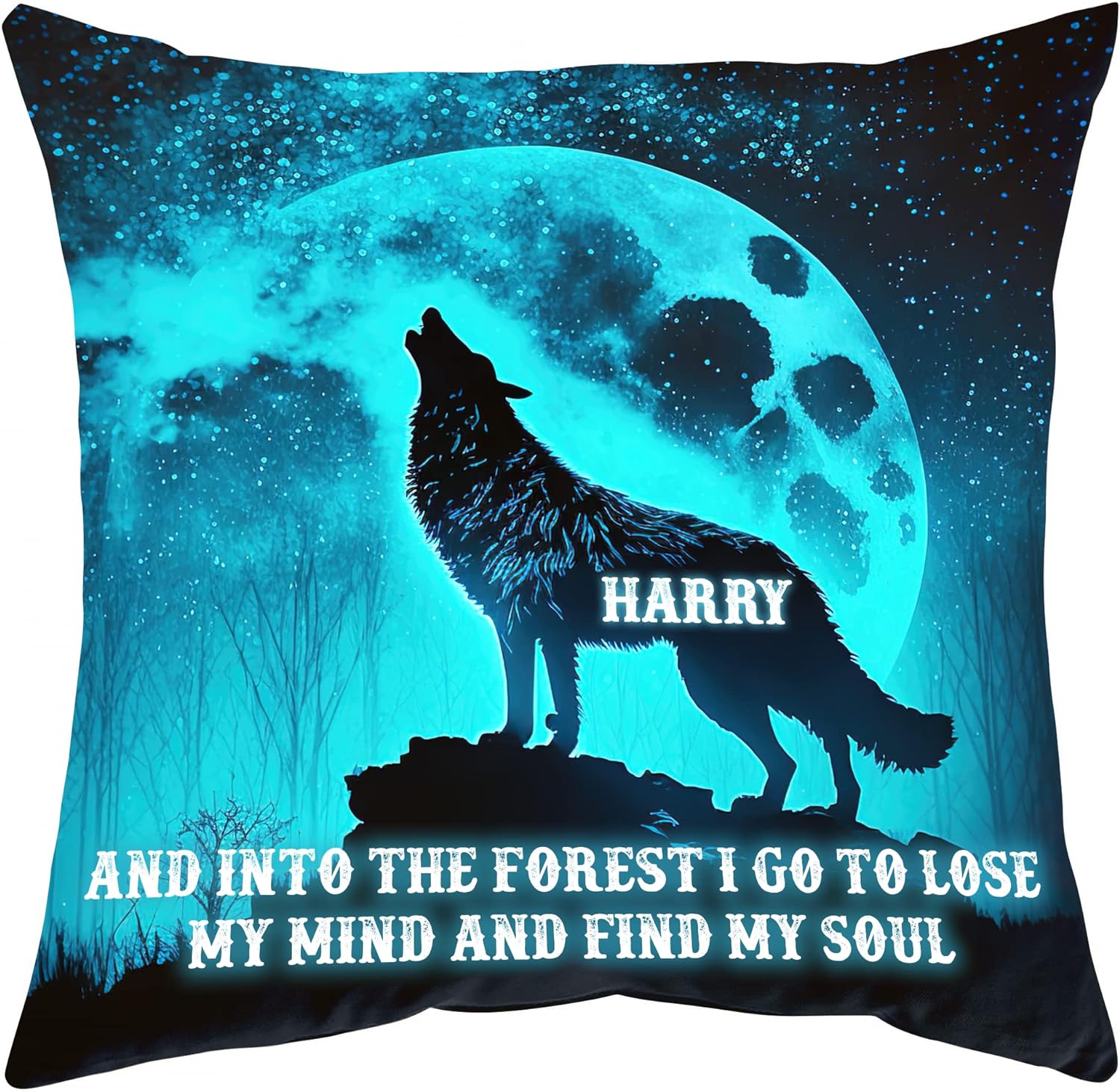 Into The Blue Forest - Personalized Pillow(Insert Included)