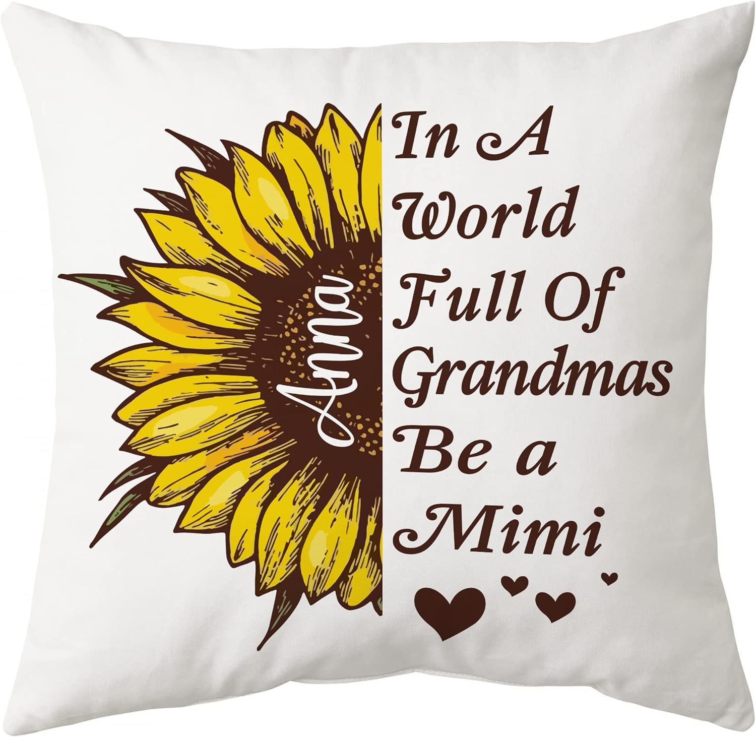 In A World Full Of Grandmas - Personalized Pillow(Insert Included)