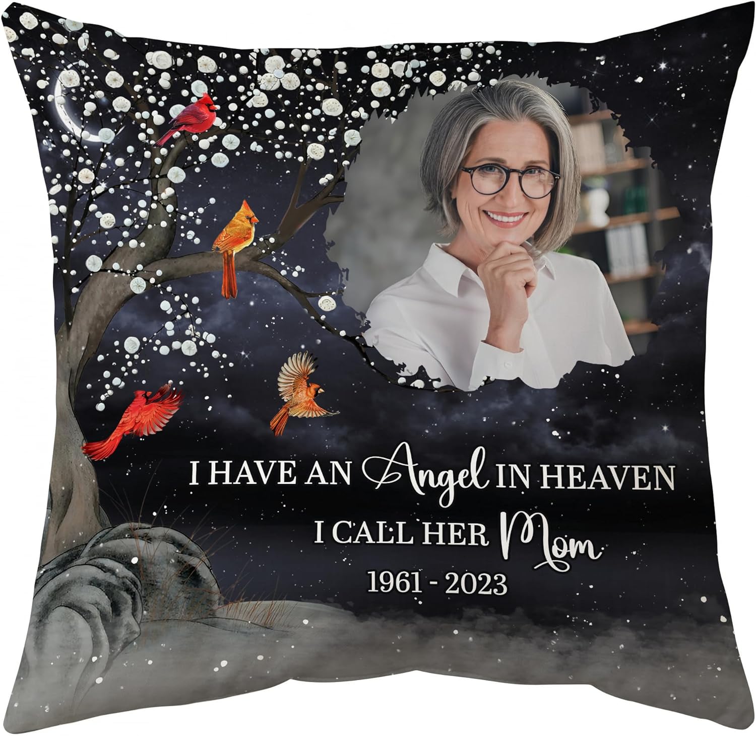 I Have An Angel In Heaven - Personalized Photo Pillow