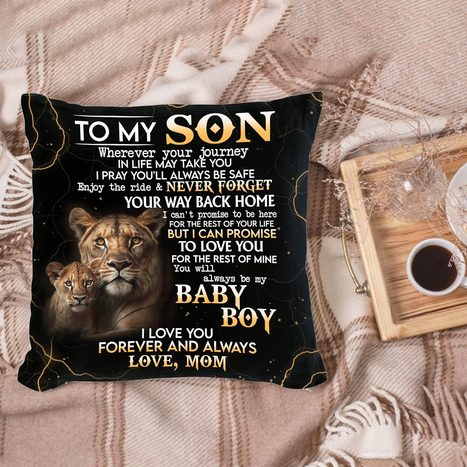 I Love You Forever And Always Love,Mom - Personalized Pillow(Insert Included)