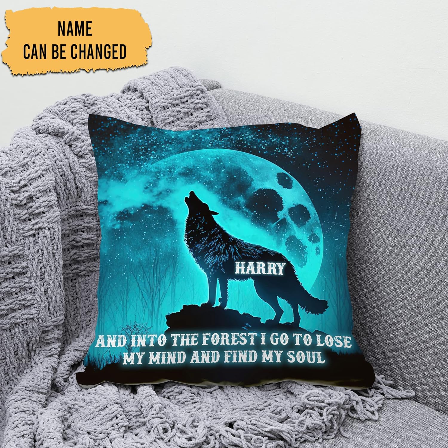 Into The Blue Forest - Personalized Pillow(Insert Included)