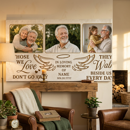 Personalized Memorial Photo Collage Wall Canvas In Loving Memory Remembrance Gift - Image 2