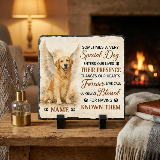 Personalized Sometimes A Very Special Dog Memorial Slate Plaque – Pet Loss Gift - Image 2