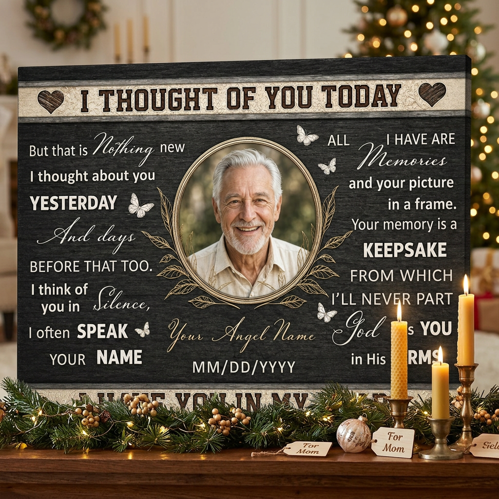 Personalized Memorial Wall Canvas In Memory Of Loved One Sympathy Remembrance Gift - Image 6