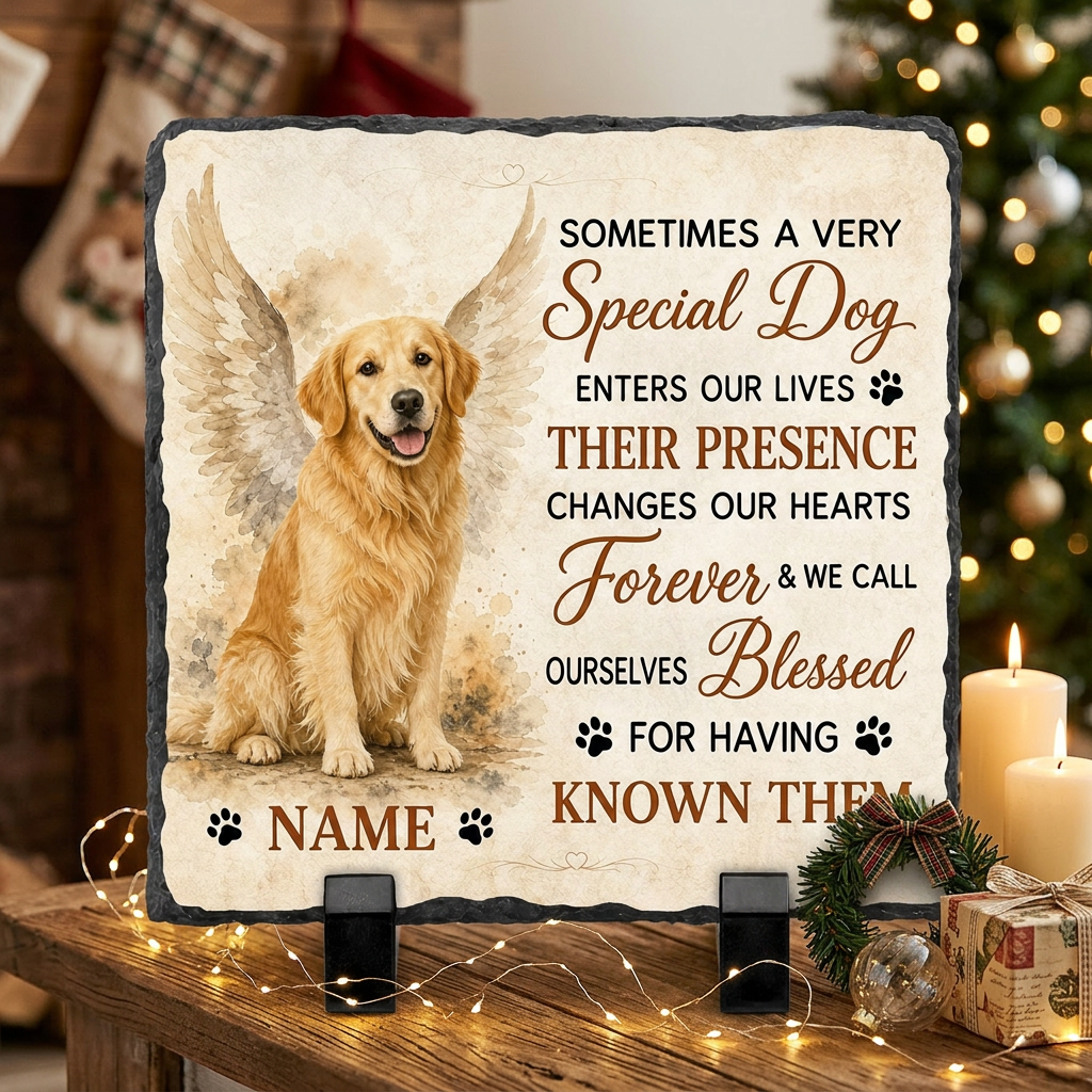 Personalized Sometimes A Very Special Dog Memorial Slate Plaque – Pet Loss Gift - Image 6 | VNMGSREPR1-6IN-EHIEU_AI_0487 VNMGSREPR1-8IN-EHIEU_AI_0487