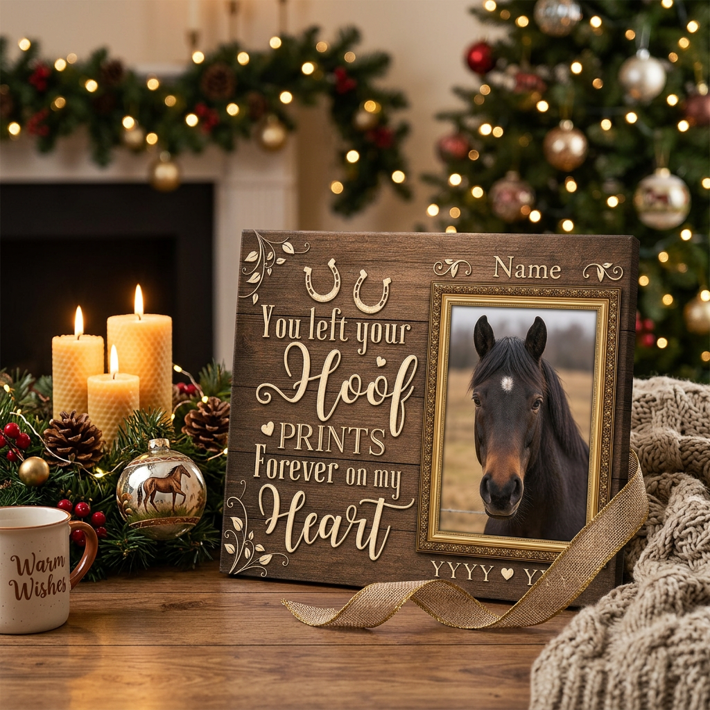 Personalized Horse Memorial Wall Canvas In Loving Memory Sympathy Gift - Image 6